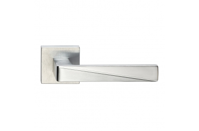 Prisma Series Fashion forme Door Handle on Square Rosette Frosio Bortolo With Particular Cut