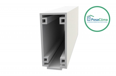 Lower Traverse Small PosaClima Extruded PVC Boxed Profile