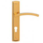 Profilo Mesh Door Handle on Plate Linea Calì Crystal