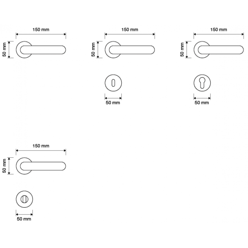 Profilo Mesh Gold Plated Door Handle on Rosette Linea Calì Crystal