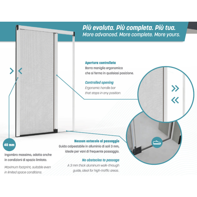 Proxima Effezeta Lateral Mosquito Screen with Tank Track System