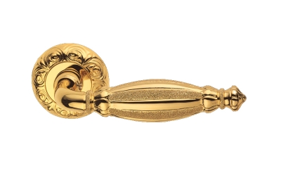 Queen Jewellery PFS Pasini Door Handle with Rose and Escutcheon