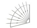 Anti-Intrusion Barrier Ray with Spikes for Balcony Rainbow Grimpo