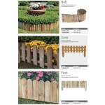 Wooden Garden Fence Losa Bordure Various Shapes