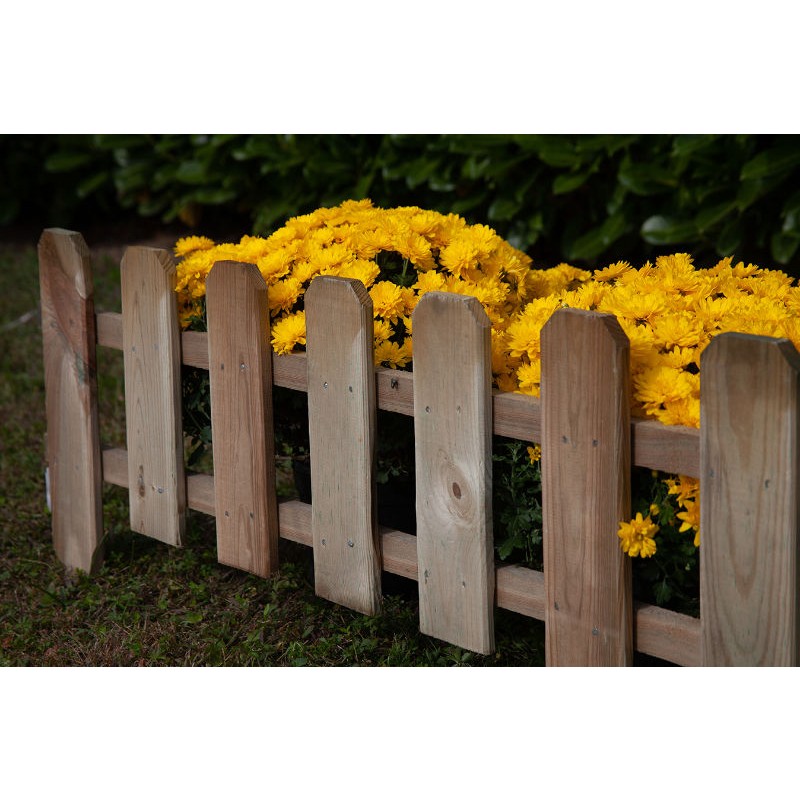 Wooden Garden Fence Losa Bordure Various Shapes