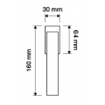 Reflex Dry Keep Window Handle Linea Calì Crystal