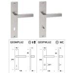 Reguitti Genève Q03/9QM Steel Handle on Plate