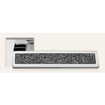 Riflesso Grey Rocks Door Handle on Rosette Linea Calì Crystal
