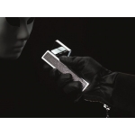 Riflesso Mesh Polished Chrome Door Handle on Rosette Linea Calì Crystal