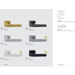 ROBOT6 S Colombo Design Door Handle with 6 mm Square Rose