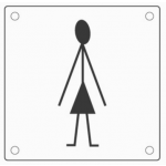 pba 2032 Pair of WC Bolts in Stainless Steel AISI 316L