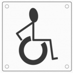 pba 2032 Pair of WC Bolts in Stainless Steel AISI 316L