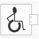 pba 2032 Pair of WC Bolts in Stainless Steel AISI 316L