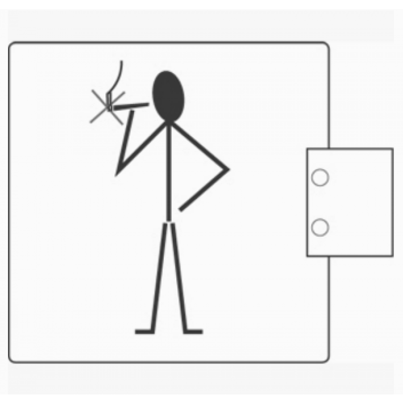 pba 2032 Pair of WC Bolts in Stainless Steel AISI 316L