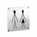 pba 2045 WC Pictogram in Stainless Steel AISI 316L