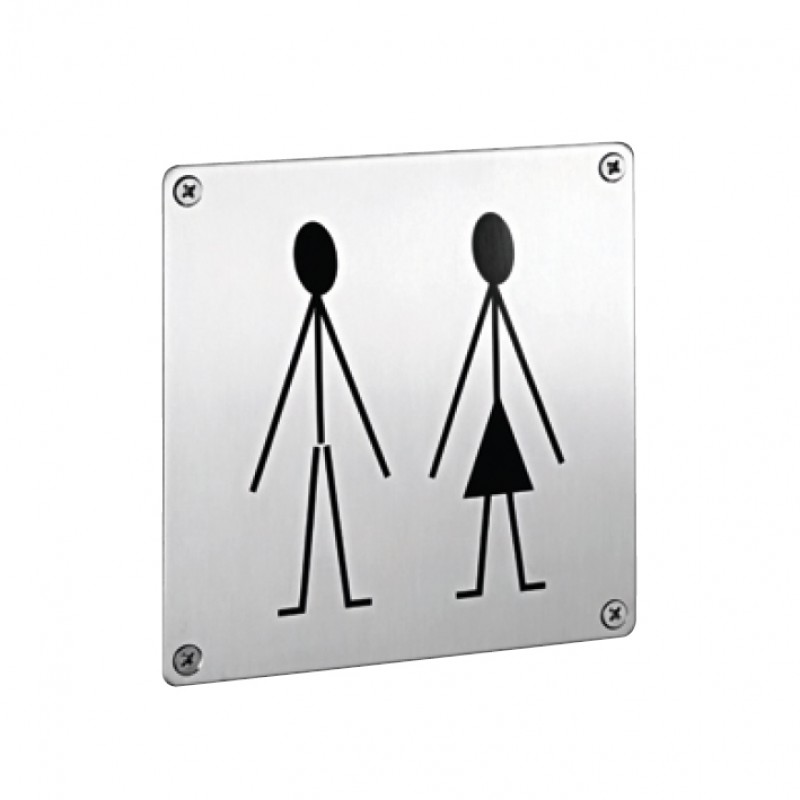pba 2045 WC Pictogram in Stainless Steel AISI 316L