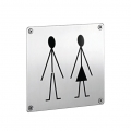 pba 2045 WC Pictogram in Stainless Steel AISI 316L