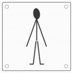 pba 2032 Pair of WC Bolts in Stainless Steel AISI 316L