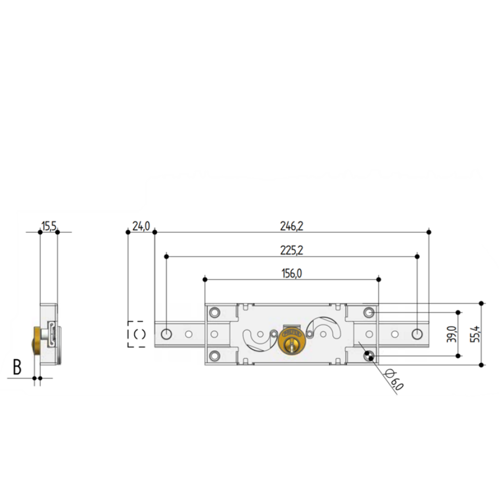 Central Lock for Rolling Shutter - Prefer A211.0010.0200