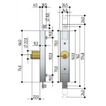 Lock for Extensible Gate Round Cylinder Prefer 6602