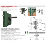 Garden Gate Lock with Keeps Brevetti Adem