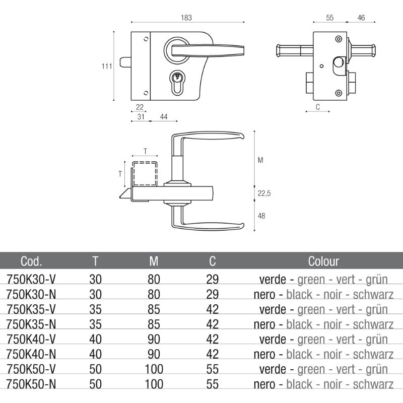 Gate Lock Pratik-Lock Manual Complete Kit