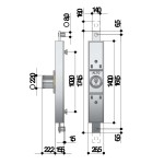 Prefer Lock 6620 for Extendable Gate with Security Cylinder