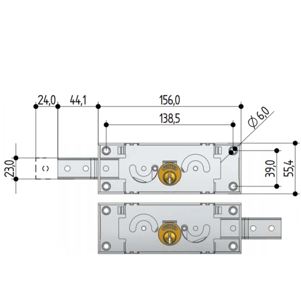Locks for Rolling Shutters - Prefer A711.0010.0200