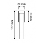Sintesi Mesh Dry Keep Window Handle Linea Calì Crystal