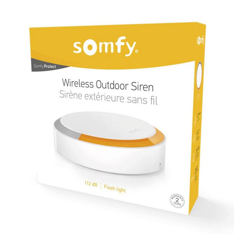 Somfy Protect Outdoor Siren Wireless Burglar Alarm