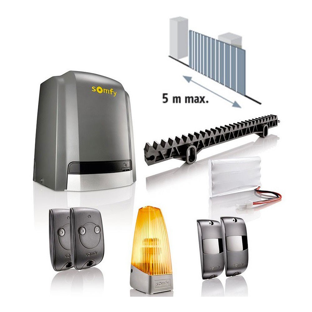 Slidymoove 300 Somfy Motor Kit for Sliding Gates with Battery