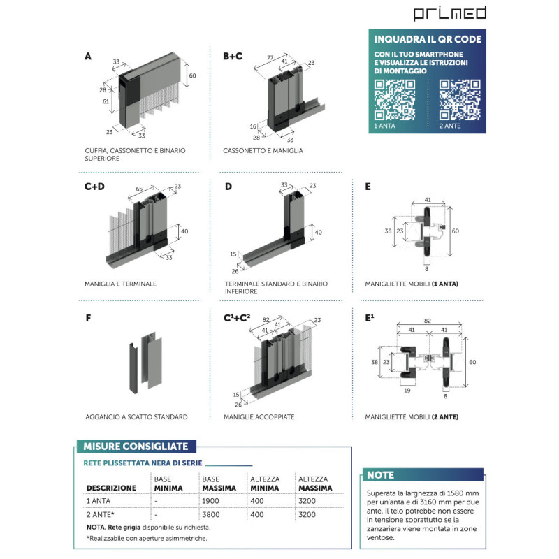 Smart Primed Side-Sliding Aluminum Pleated Mosquito Net