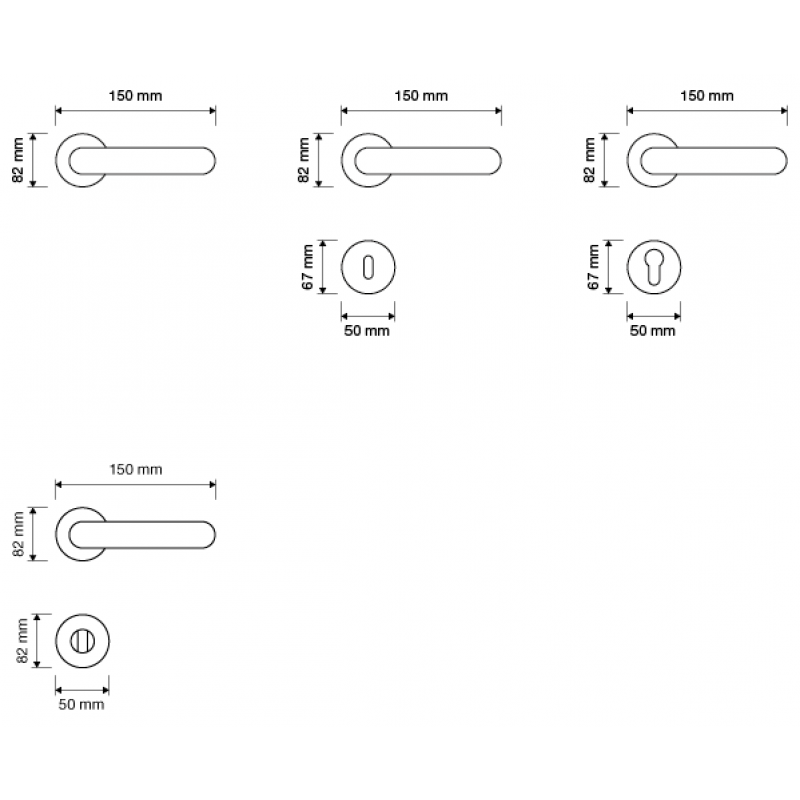 Soleil Antique Silver Door Handle on Rosette Linea Calì Vintage