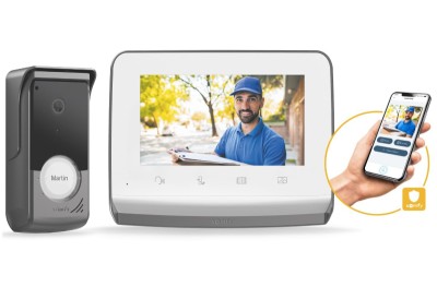 Somfy V350 Connect Connected Video Intercom Opening with Smartphone