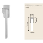 Stream Zincral Linea Calì - Window Handle with DK Movement