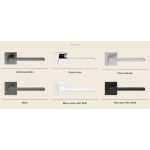 Stream Zincral Linea Calì Door Handle with Lowered Rosette