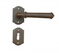 Tallin 2 Galbusera Door Handle with Rosette and Escutcheon Plate