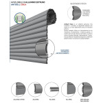 Anti-intrusion Roller Shutter ANTISOLL PINTO Extruded Aluminum