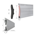 Croci Roller Shutter in Medium Density Aluminum AR-32 Slat 13x55 mm