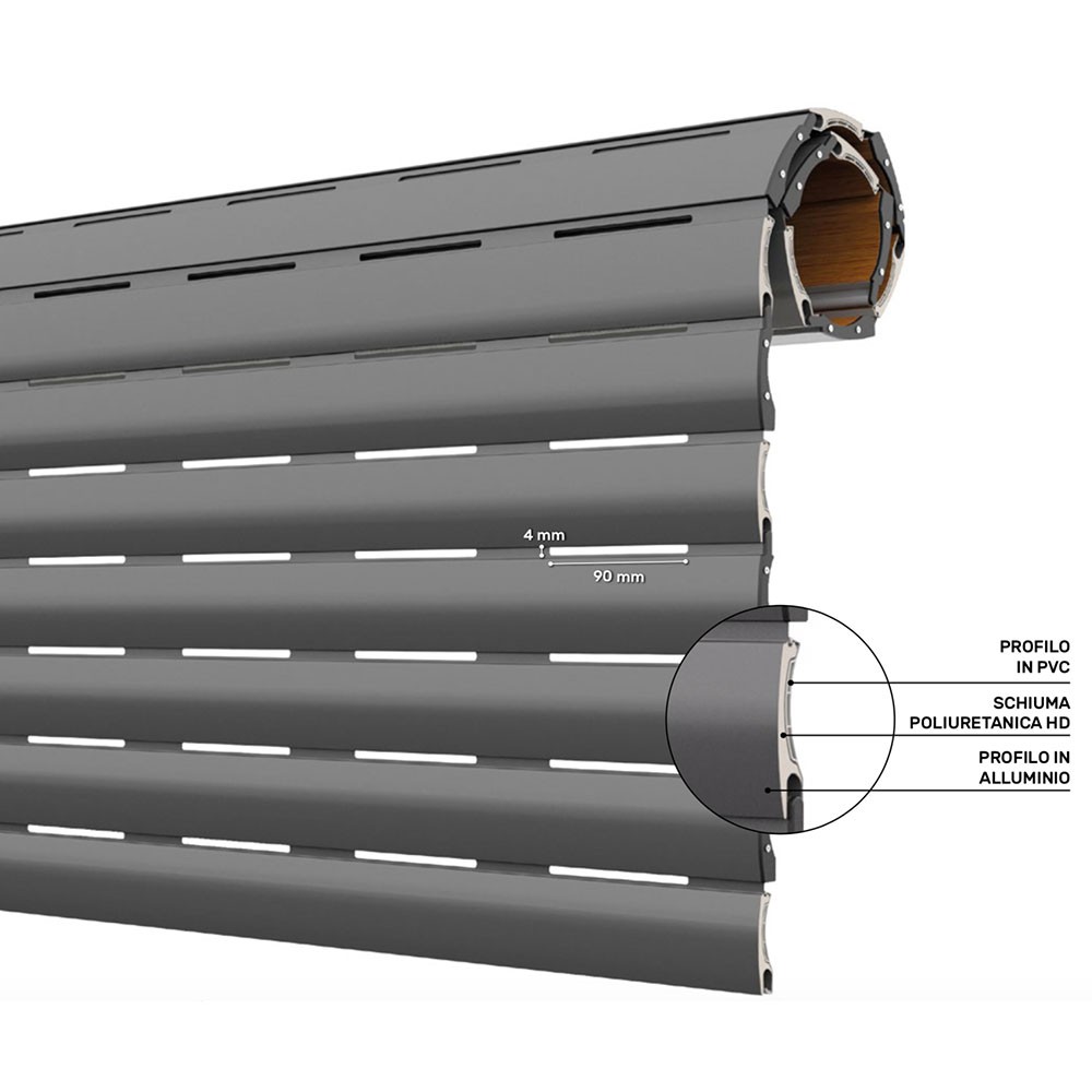 AriaLuceTherm PVC Aluminum roller shutter that lets more air and light through