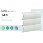 Sipar T45 Roller Shutter Curved Profile in Insulated Aluminum 9,5 x 45 mm