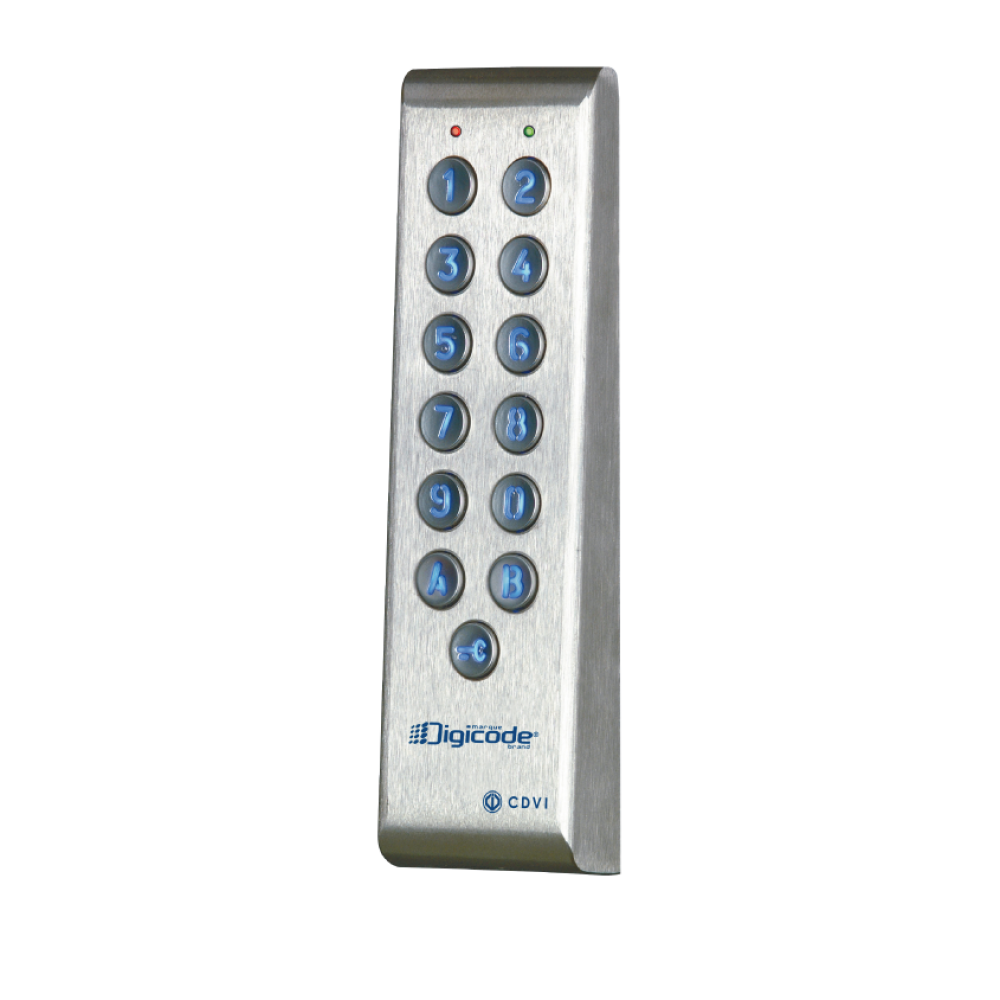PROFIL100EINT Keypad Stainless Steel Heavy Duty 2 Relays DIGICODE CDVI Access Control