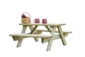 Children's Picnic Table in Pine Wood 90x90 cm