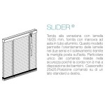 Venetian Blind for Interior 16mm Slider with Safe Control