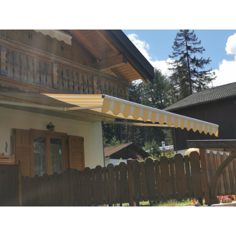 Square Bar Awning 40x40 mm Tempotest Fabric