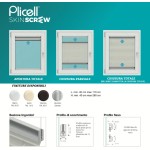 Pleated Blind Plicell Skin Screw 13 mm Simple to Install