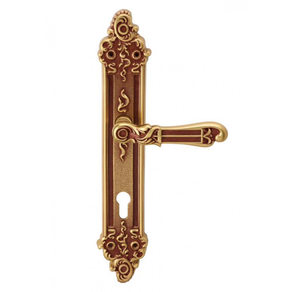 Tiffany Door Handle on Plate Linea Calì Vintage