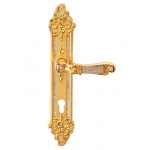 Tiffany Mesh Door Handle on Plate Linea Calì Vintage