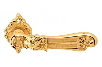 Tiffany Gold Plated Door Handle on Rosette Linea Calì Vintage