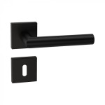 Toledo Reguitti Inox Door Handle with Square Rosette